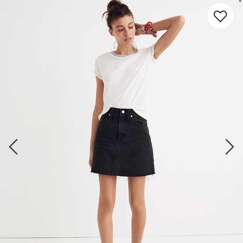 Madewell denim skirt